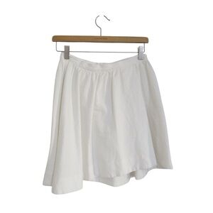 IRO Jeans Altea Faux Wrap Mini Skirt Size 36 Small White Ruffled Classic Flirty